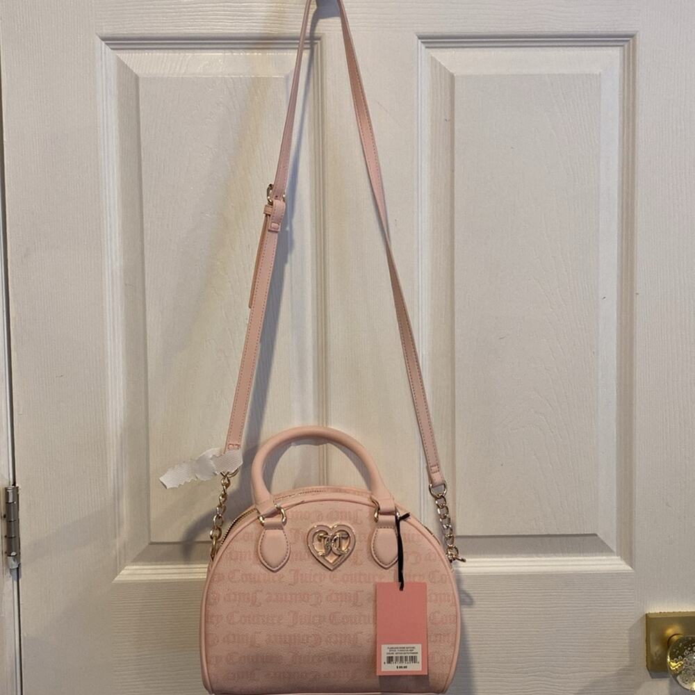 BNWT JUICY COUTURE Flawless Dome Satchel Bag in Powder Blush Pink - Picture 7 of 9